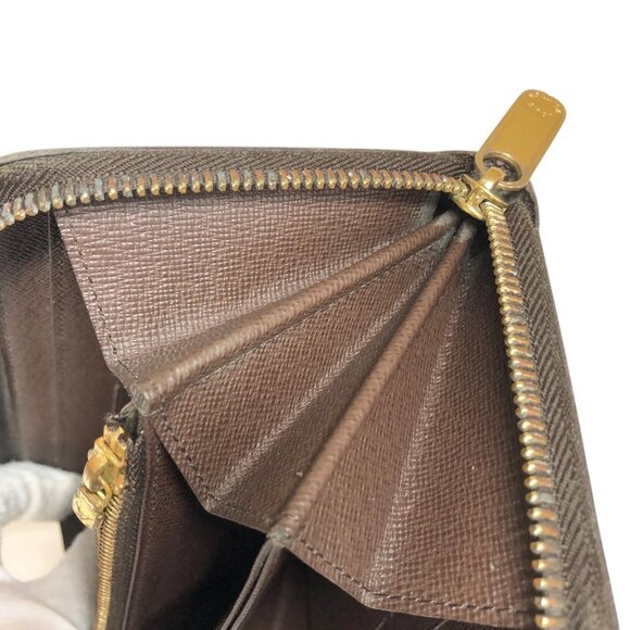 Authentic Louis Vuitton Zippy Damier Ebene Leather Wallet jp170-111725 - Picture 15 of 16